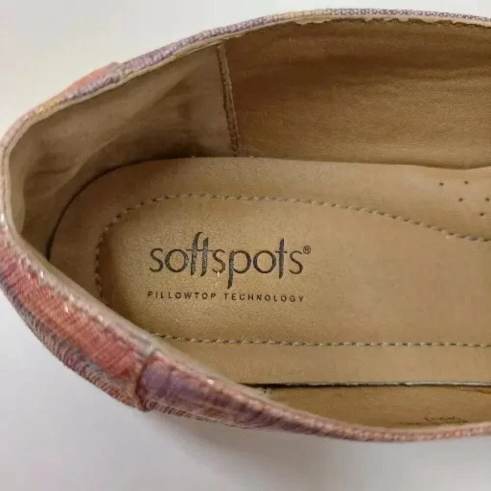Softspots 9M Shoes Sparkle Textile Upper PillowTop Technology Women Flats Loafer - Picture 6 of 10